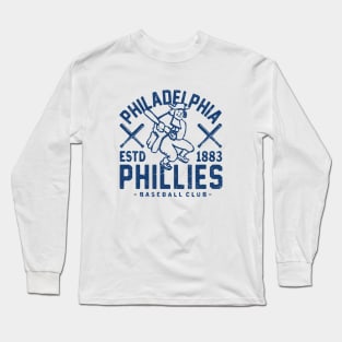 Philadelphia Phillies Retro 2 by Buck Tee Long Sleeve T-Shirt